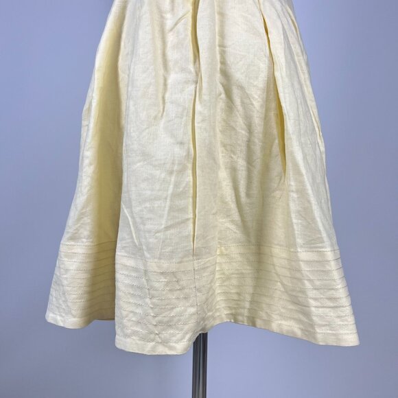 NWOT Farm Rio Lea One Shoulder Off-White Linen Blend Mini Dress Size L 3D Petal - Picture 9 of 14